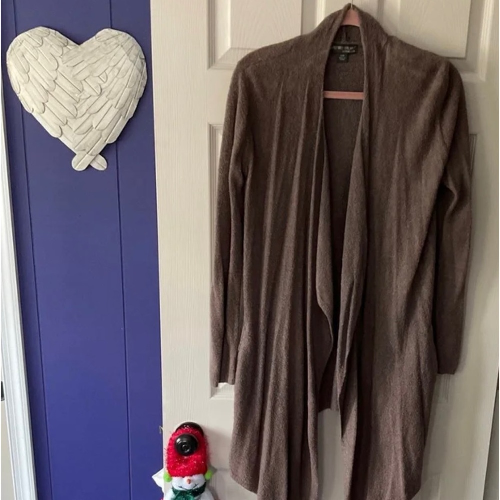 Barefoot Dreams Cozy Chic Lite Cardigan in Taupe size S/M
